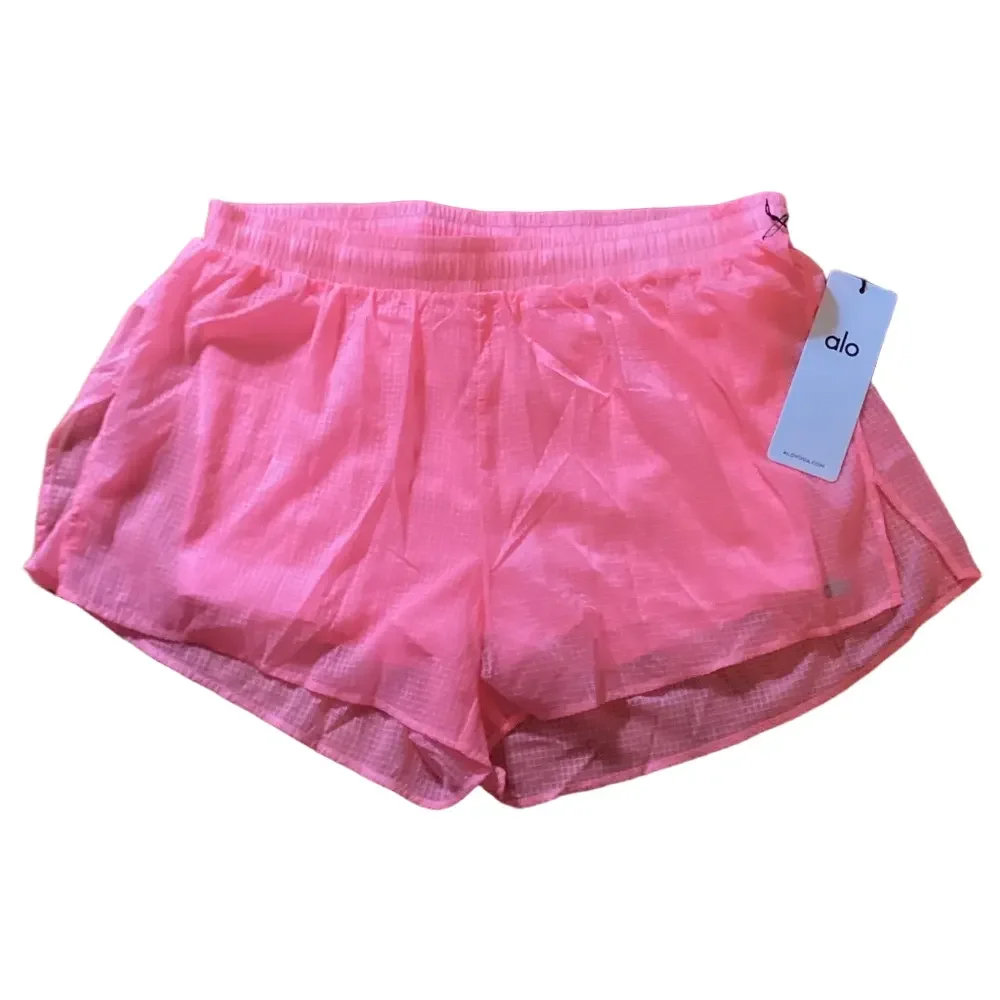 NWT AUTHENTIC ALO YOGA Bubblegum Pink GAME TIME SHORTS SAME DAY SHIP! - Picture 7 of 9